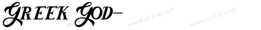 Greek God字体转换
